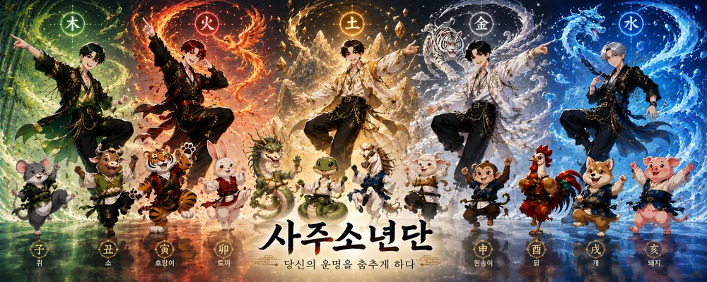 사주소년단 — 당신의 운명을 춤추게 하다